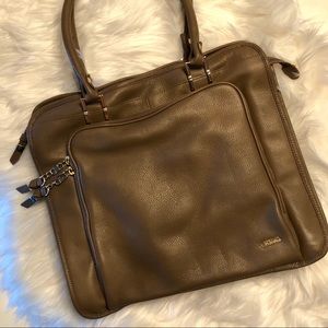 Tre Vero Italian Genuine Leather Soft Brown Bag